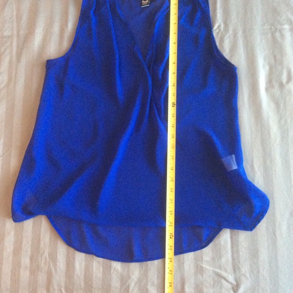 Twik Royal Blue Semi-sheer Blouse - Picture 7 of 8